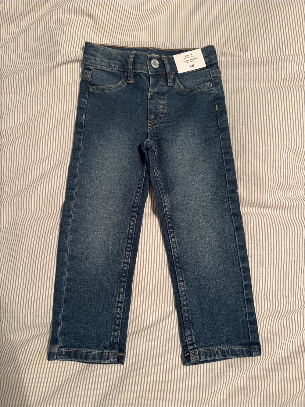 H&M 2T Toddler Medium Blue Denim Jeans - Slim Fit